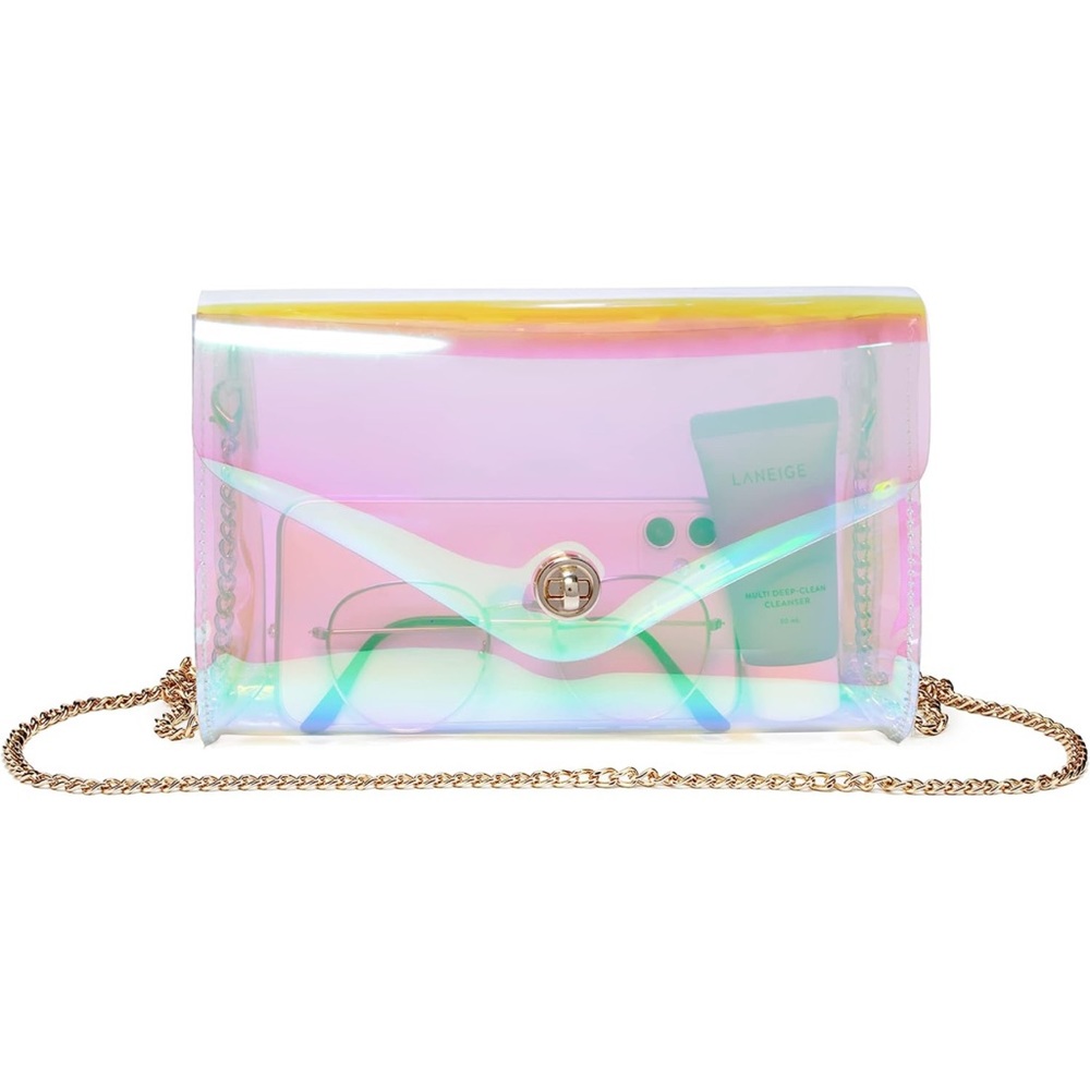 New Iridescent Clear Crossbody or Shoulder Bag